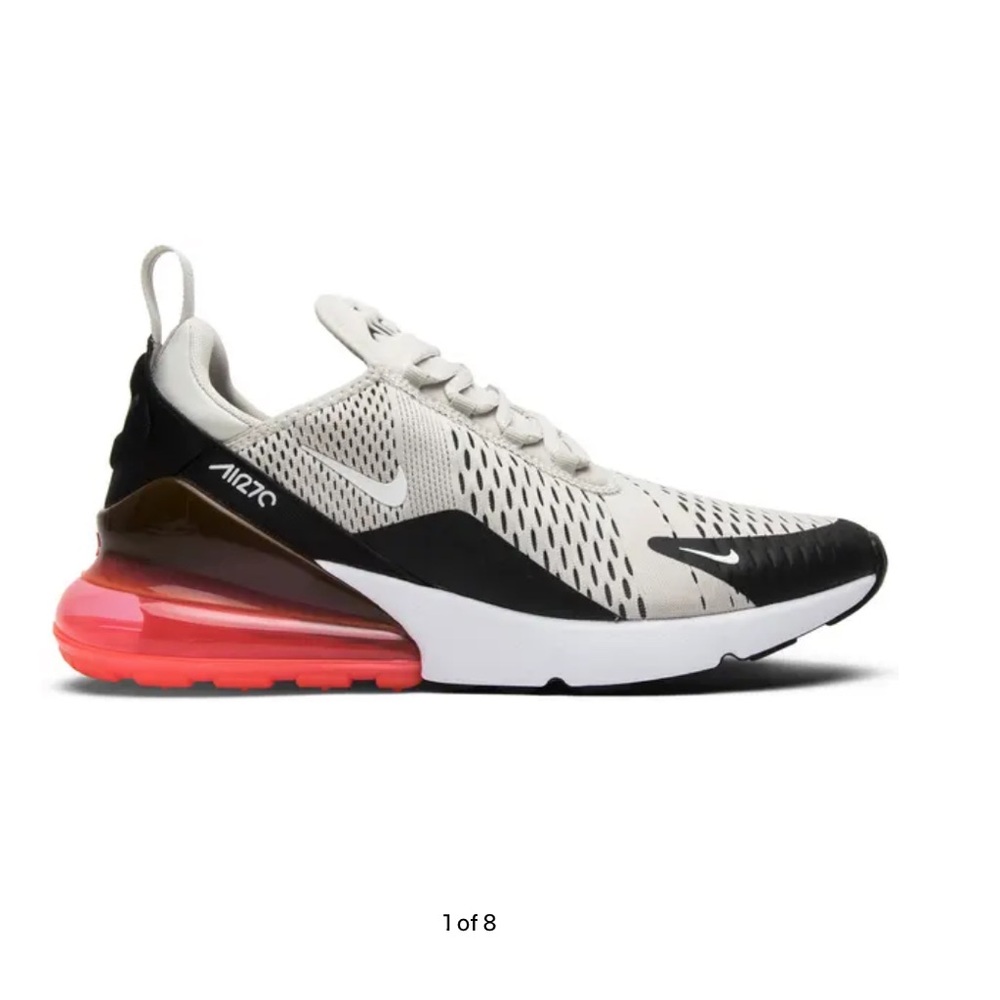 Nike Air Max 270 White and Black Sneakers